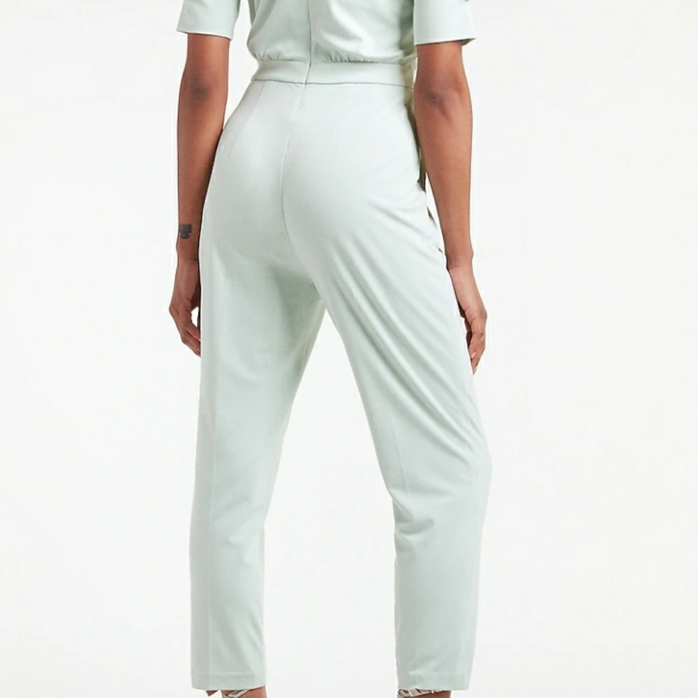 Puff sleeve jumpsuit